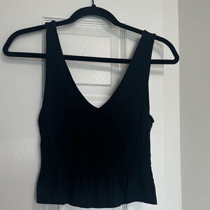 Me to We Black V-Neck Tank Top